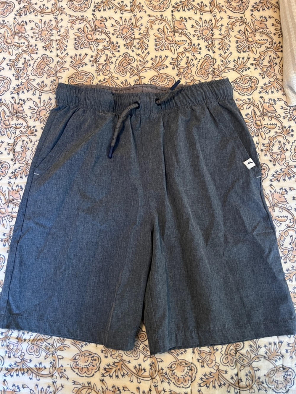 Tommy Bahama heathered Gray Drawstring Shorts size L 10/12